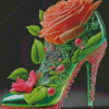 Green High Heel Diamond Paintings