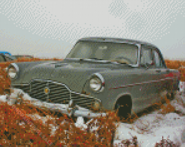 Grey Ford Zephyr Diamond Paintings