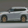 Grey Toyota Highlander Diamond Paintings