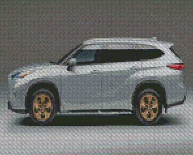 Grey Toyota Highlander Diamond Paintings