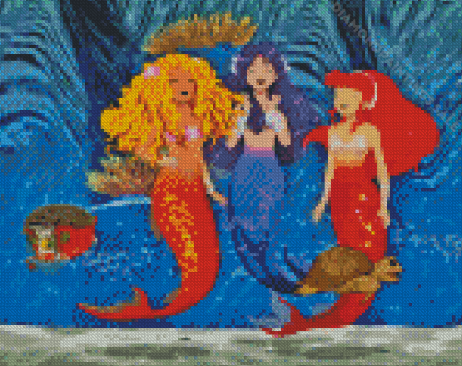 H2O Mermaids Disney Diamond Paintings