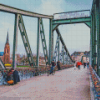 Iron Footbridge Germany Diamond Paintings