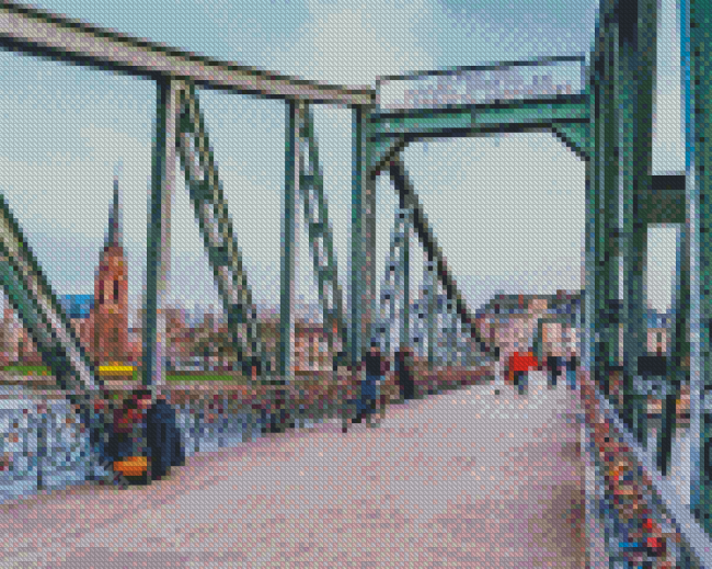 Iron Footbridge Germany Diamond Paintings