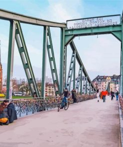 Iron Footbridge Germany Diamond Painting