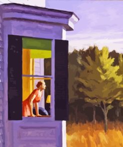 Woman Looking Out The Window Diamond Painting