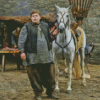 Little Hodor With Horse Diamond Paintings