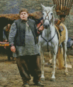 Little Hodor With Horse Diamond Paintings