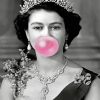 Monochrome Queen Blowing Bubble Diamond Painting