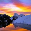 Mount Himalayas At Sunset Diamond Painting