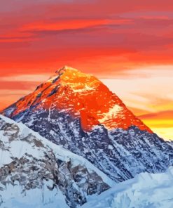 Mount Everest Sunset Diamond Painting