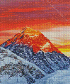 Mount Everest Sunset Diamond Paintings