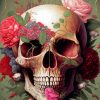 Pink Flowers And Skull Diamond Painting