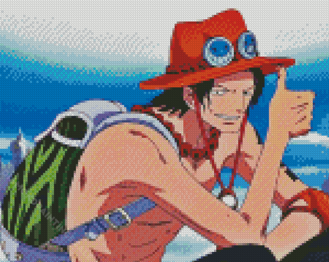 Portgas D. Ace One Piece Character Diamond Paintings