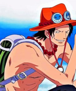 Portgas D. Ace One Piece Character Diamond Painting