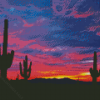 Purple Sunset Arizona Diamond Paintings