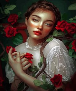 Queen Of Red Roses Diamond Painting