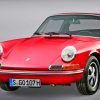 Red Porsche Targa Car Diamond Painting