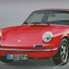 Red Porsche Targa Car Diamond Paintings