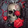 Skull With Roses Diamond Painting