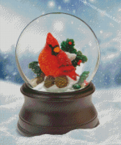 Snow Globe Bird Diamond Paintings