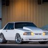 White Mustang Fox Body Diamond Painting