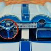 1957 Vintage Blue Corvette Diamond Painting