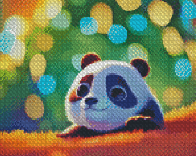 Anime Baby Panda Diamond Paintings