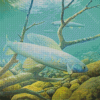 Arctic Grayling Fish Underwater Diamond Paintings
