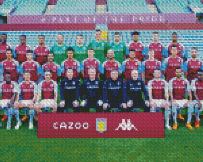 Aston Villa Football Team Diamond Paintings