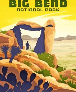 Big Bend National Park Travel Poster Diamond Painting