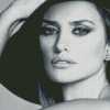 Black And White Penelope Cruz Diamond Paintings