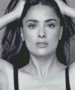 Black And White Salma Hayek Diamond Paintings