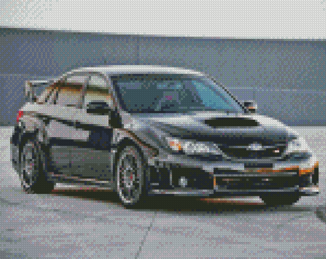 Black Subaru Diamond Painting