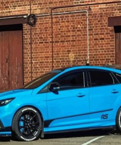 Blue Ford RS Car Diamond Painting