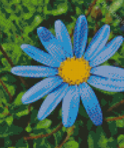 Blue Daisies Diamond Paintings