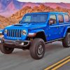 Blue Jeep Diamond Painting