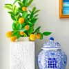 Blue Vase With Lemon Tree Diamond Painting