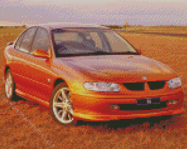 Classic Gold Holden V8 Commodore Diamond Paintings