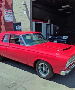 Classic Red Plymouth Belvedere Diamond Painting