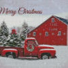 Farm Christmas Ford Truck Diamond Paintings