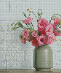 Flowers In Vase Diamond Paintings