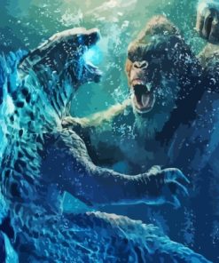Godzilla vs King Kong Diamond Painting