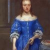 Gonzales Coques Portrait Of A Woman In A Blue Dress Diamond Painting