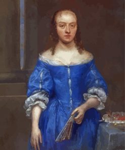 Gonzales Coques Portrait Of A Woman In A Blue Dress Diamond Painting