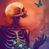 Gothic Skeleton And Butterfly Diamond Painting