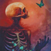 Gothic Skeleton And Butterfly Diamond Paintings