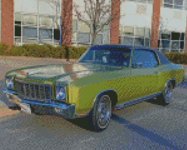 Green Chevy Monte Carlo Car Diamond Paintings