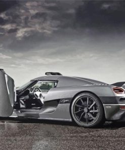 Grey Koenigsegg Agera Car Diamond Painting