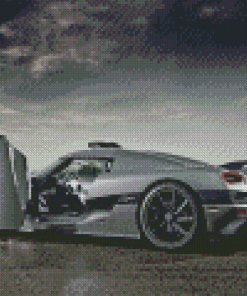 Grey Koenigsegg Agera Car Diamond Paintings