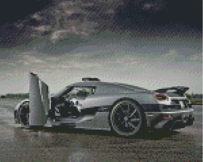 Grey Koenigsegg Agera Car Diamond Paintings